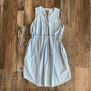 Maternity Denim Dress with Pockets